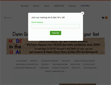Tablet Screenshot of damngooddoormats.com
